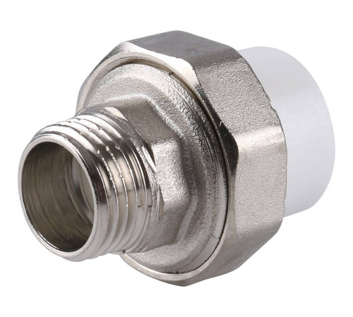 Муфта разъемная Kalde ECO PP-R с наружной резьбой 20 мм x 1/2 3272-tum-200b00