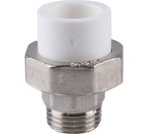 Муфта разъемная Kalde ECO PP-R с наружной резьбой 20 мм x 1/2 3272-tum-200b00