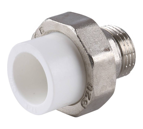 Муфта разъемная Kalde ECO PP-R с наружной резьбой 20 мм x 1/2 3272-tum-200b00