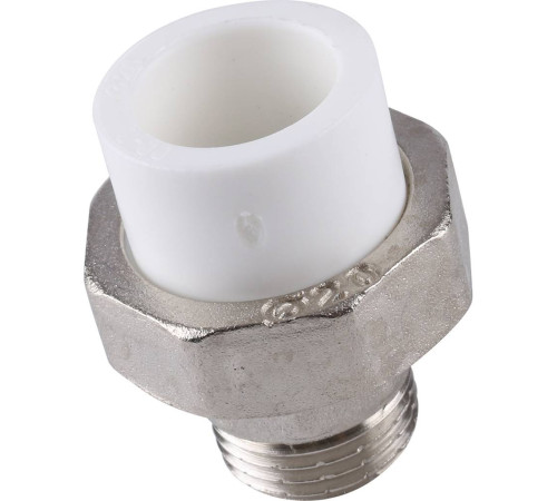 Муфта разъемная Kalde ECO PP-R с наружной резьбой 20 мм x 1/2 3272-tum-200b00