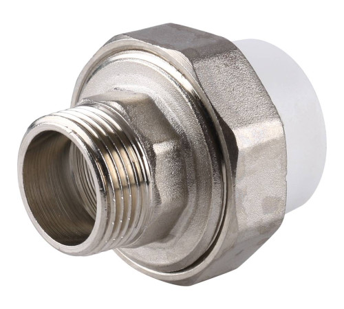 Муфта разъемная Kalde ECO PP-R с наружной резьбой 25 мм x 3/4 3272-tum-250c00
