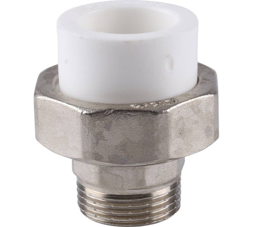 Муфта разъемная Kalde ECO PP-R с наружной резьбой 25 мм x 3/4 3272-tum-250c00