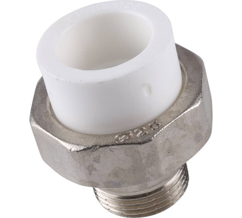 Муфта разъемная Kalde ECO PP-R с наружной резьбой 25 мм x 3/4 3272-tum-250c00