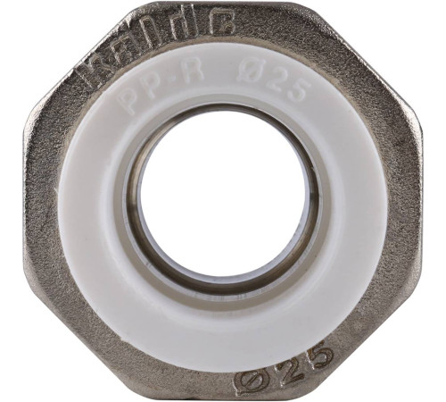 Муфта разъемная Kalde ECO PP-R с наружной резьбой 25 мм x 3/4 3272-tum-250c00