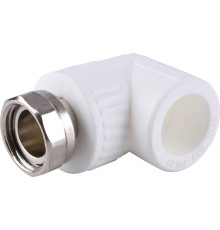 Угольник Kalde 20х1/2 полипропиленовый с накидной гайкой 3222-tue-200b00