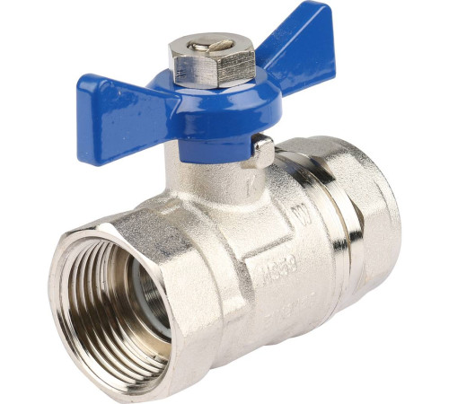 Комплект шаровых кранов REHAU RAUTHERM S прямых никелированных G1 12081221001