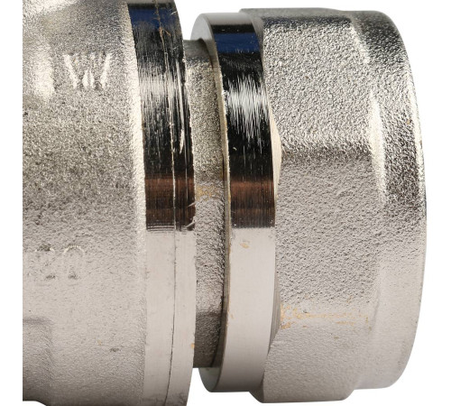 Комплект шаровых кранов REHAU RAUTHERM S прямых никелированных G1 12081221001