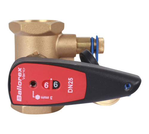 Клапан балансировочный ручной BROEN Ballorex V DN25 PN25 с дренажем 592466