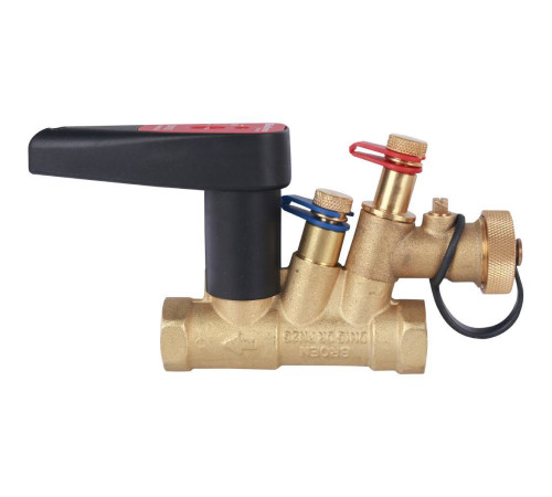 Клапан балансировочный ручной BROEN Venturi FODRV DN 15 PN 25 резьбовой с дренажем 588210