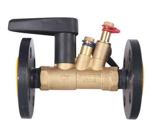 Клапан балансировочный ручной BROEN Venturi FODRV DN 20 PN 16 фланцевый с дренажем 754465