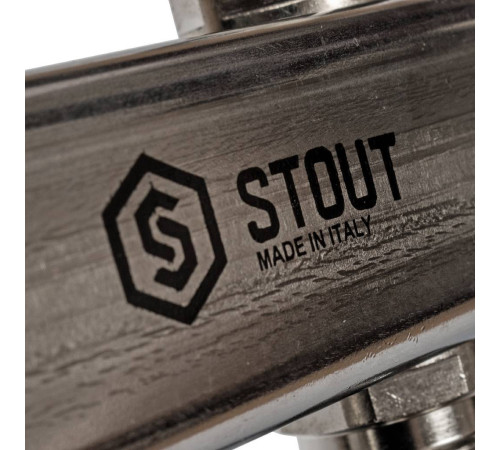 Коллектор для радиаторной разводки STOUT 3 выхода нержавеющая сталь SMS 0923 000003