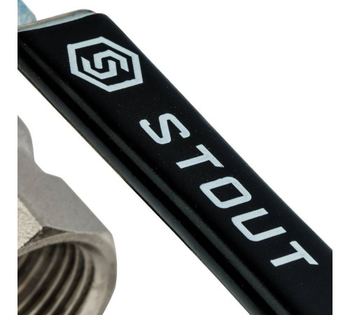 Кран шаровой STOUT с фильтром 1 дюйм ВР-ВР ручка рычаг SVF-0001-000025