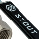 Кран шаровой STOUT с фильтром 1 дюйм ВР-ВР ручка рычаг SVF-0001-000025