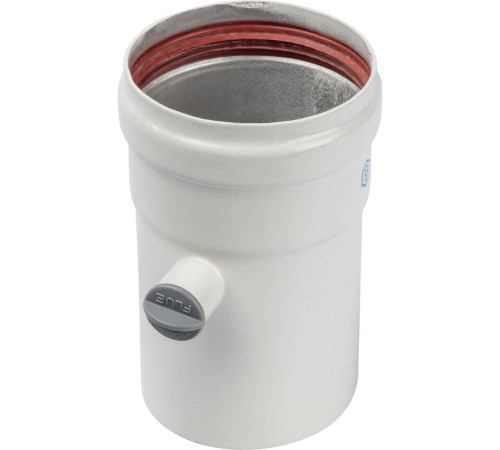 Труба дымоходная STOUT DN80 125 мм с ревизионным патрубком SCA-0080-010125