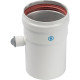 Труба дымоходная STOUT DN80 125 мм с ревизионным патрубком SCA-0080-010125