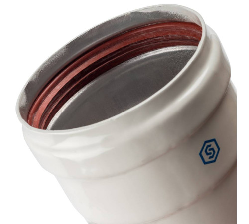 Труба дымоходная STOUT DN80 125 мм с ревизионным патрубком SCA-0080-010125