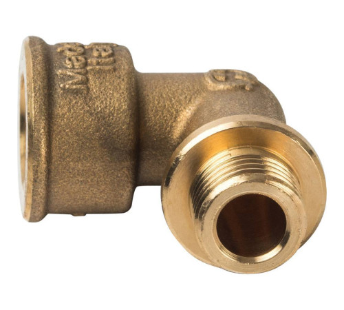 Угольник латунный STOUT с упором 90° 1/4 ВР-НР SFT-0015-000014