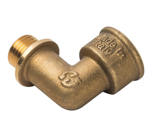 Угольник латунный STOUT с упором 90° 1/4 ВР-НР SFT-0015-000014