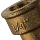 Угольник латунный STOUT с упором 90° 1/4 ВР-НР SFT-0015-000014
