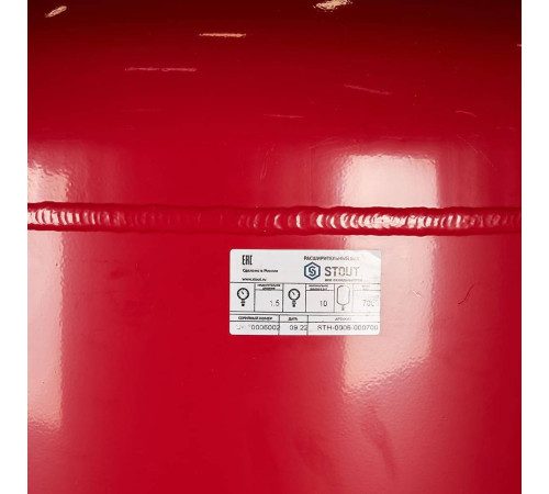 Расширительный бак STOUT STH-0006 для отопления 700 л красный STH-0006-000700