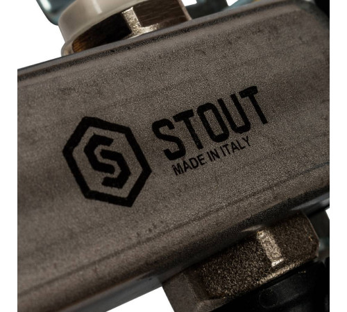 Коллектор из нержавеющей стали без расходомеров STOUT 9 выходов SMS-0932-000009
