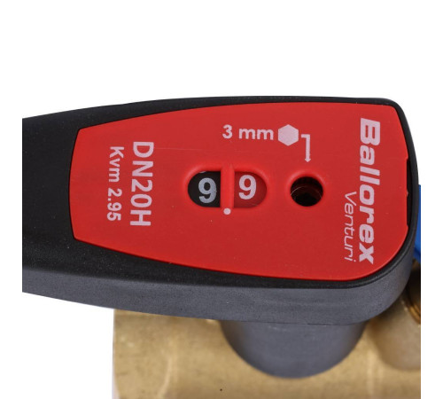 Клапан балансировочный ручной BROEN Venturi FODRV DN 20 PN 25 с дренажем 588219