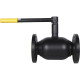 Кран шаровой стальной BROEN Ballomax фланцевый DN 80 PN 16 полный проход с рукояткой 585467
