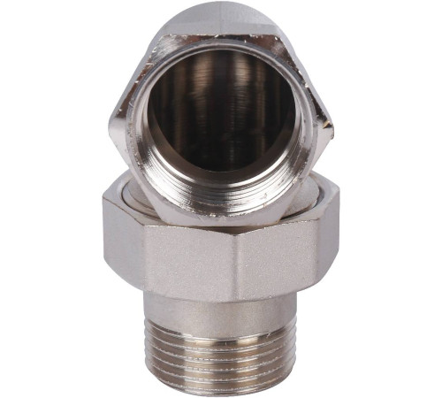Соединение угловое разъемное STOUT американка ВН 1 O-ring никелированное SFT-0057-000001
