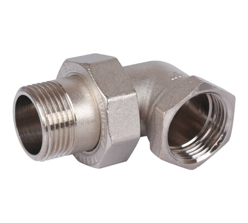 Соединение угловое разъемное STOUT американка ВН 1 O-ring никелированное SFT-0057-000001