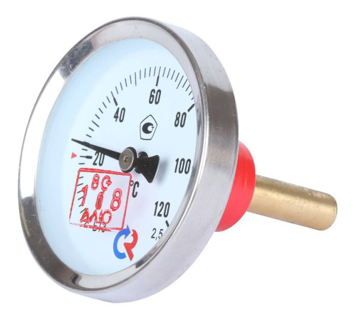 Термометр биметаллический Росма БТ-31.211 с погружной гильзой 63 мм 00000002409
