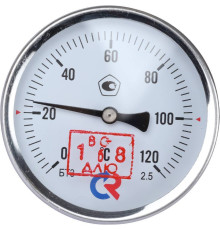 Термометр биметаллический Росма БТ-31.211 с погружной гильзой 63 мм 00000002410