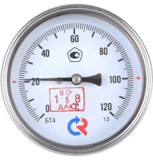 Термометр биметаллический Росма БТ-41.211 с погружной гильзой 80 мм 00000002464