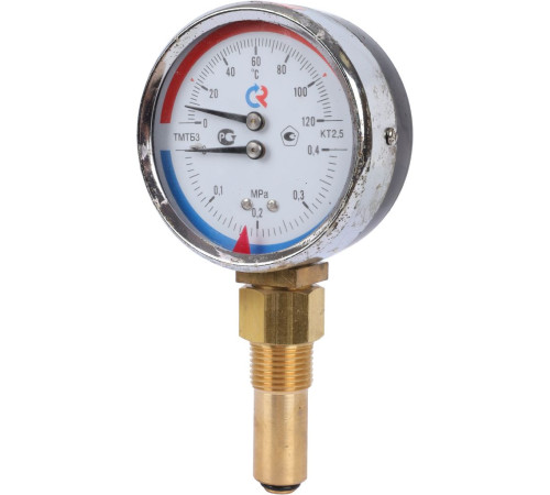 Термоманометр радиальный Росма ТМТБ-31Р.1 80 мм 1/2 4 бар 00000002328