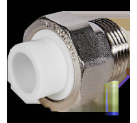 Муфта комбинированная разъемная американка Pro Aqua 20x3/4 НР PP-R белая PA21010