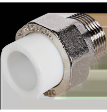 Муфта комбинированная разъемная Pro Aqua PP-R 20x1 НР белая PA21011