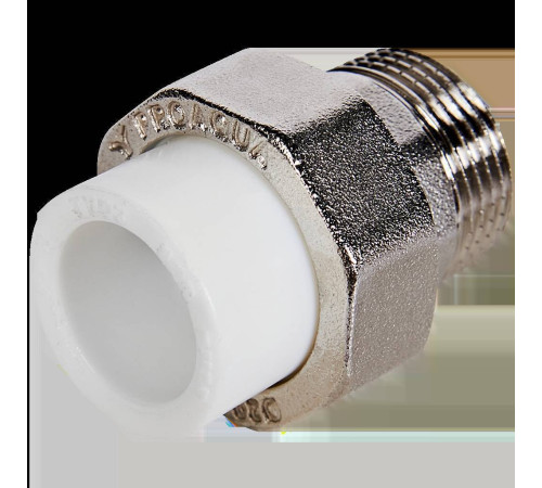 Муфта комбинированная разъемная Pro Aqua PP-R 20x1 НР белая PA21011