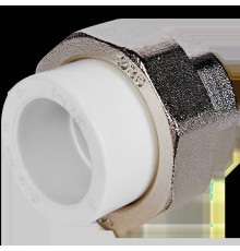 Муфта комбинированная разъемная американка Pro Aqua 25x1 ВР PP-R белая PA20015