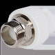 Муфта комбинированная Pro Aqua PPR под ключ НР 32х1 белая PA23518P