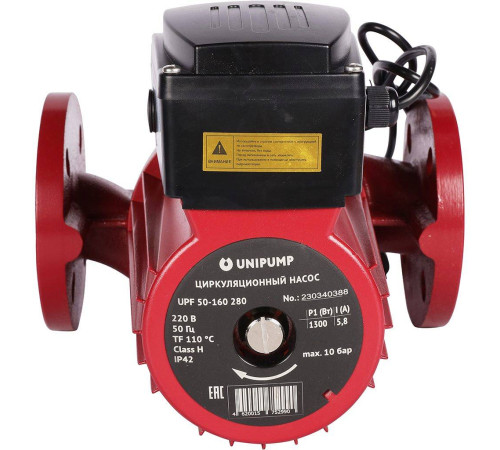 Насос циркуляционный UNIPUMP UPF 50-160 280 мм 10092