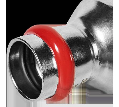 Муфта переходная ниппель-раструб ROMMER из нержавеющей стали пресс 42х22 мм RSS-0020-004222