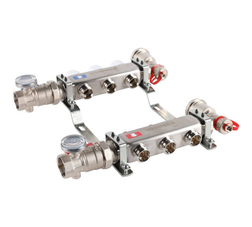 Коллектор из нержавеющей стали в сборе без расходомеров ROMMER 3 выхода RMS-3210-000003