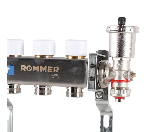 Коллектор из нержавеющей стали в сборе без расходомеров ROMMER 3 выхода RMS-3210-000003