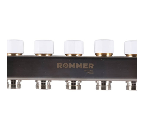 Коллекторная группа из нержавеющей стали с расходомерами ROMMER 11 выходов RMS-1200-000011