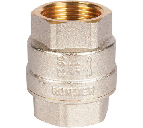Клапан обратный пружинный муфтовый ROMMER 1 с пластиковым седлом RVC-0002-000025