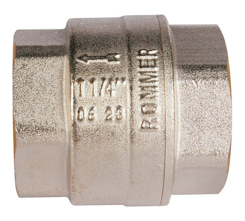 Клапан обратный пружинный муфтовый ROMMER 1 1/4 с пластиковым седлом RVC-0002-000032