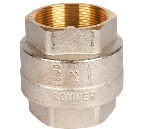 Клапан обратный пружинный муфтовый ROMMER с пластиковым седлом 2 RVC-0002-000050