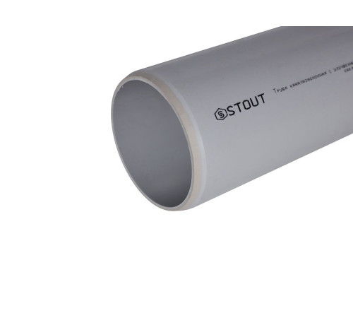 Труба канализационная бесшумная STOUT 110x500 мм SKB-0002-011050