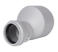 Переход эксцентрический канализационный бесшумный STOUT 110x58 мм SKB-0013-011058