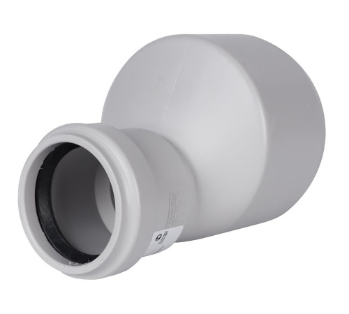 Переход эксцентрический канализационный бесшумный STOUT 110x58 мм SKB-0013-011058