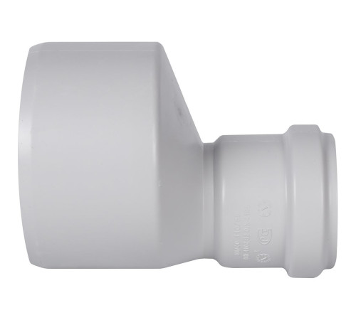 Переход эксцентрический канализационный бесшумный STOUT 110x58 мм SKB-0013-011058